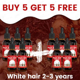 Hair Care Gray White Hair Treatment Serum Liquid White To Black Scalp Dry Damaged Beard Essential Oils Repair Nourish Product