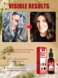 Hair Care Gray White Hair Treatment Serum Liquid White To Black Scalp Dry Damaged Beard Essential Oils Repair Nourish Product